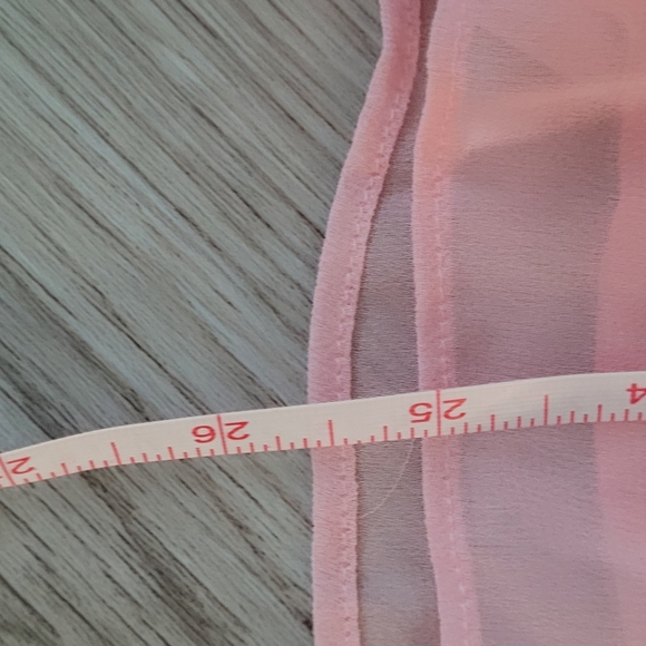 NWT! Byinns Sleeveless, High-Waisted Tiered Ruffle Pink Mini Dress Small - Picture 11 of 11